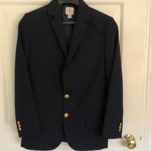 Lands’ End Boys 14H Blazer - Navy. In perfect condition. Only worn twice!
